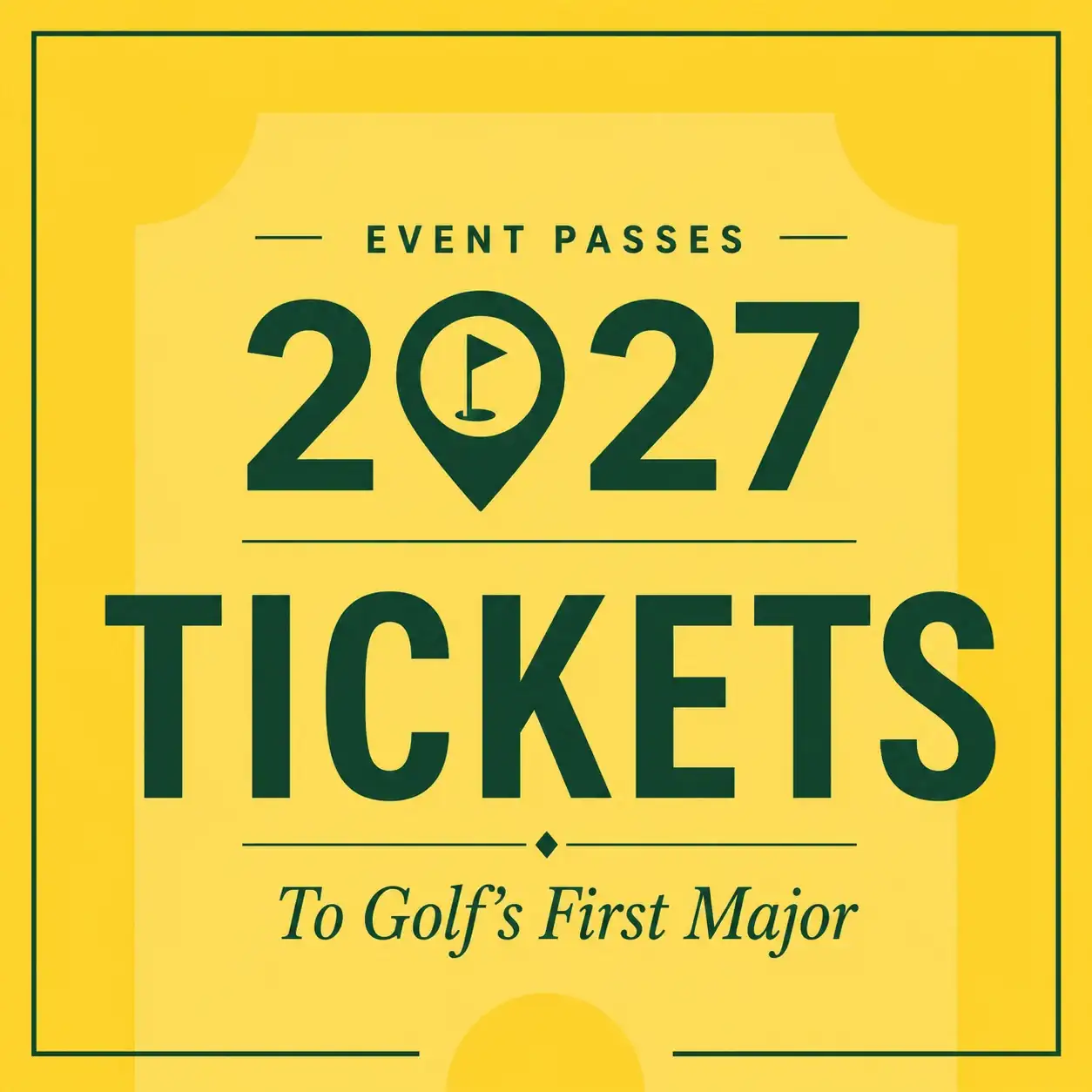 2027 Masters Tickets - Daily Badge